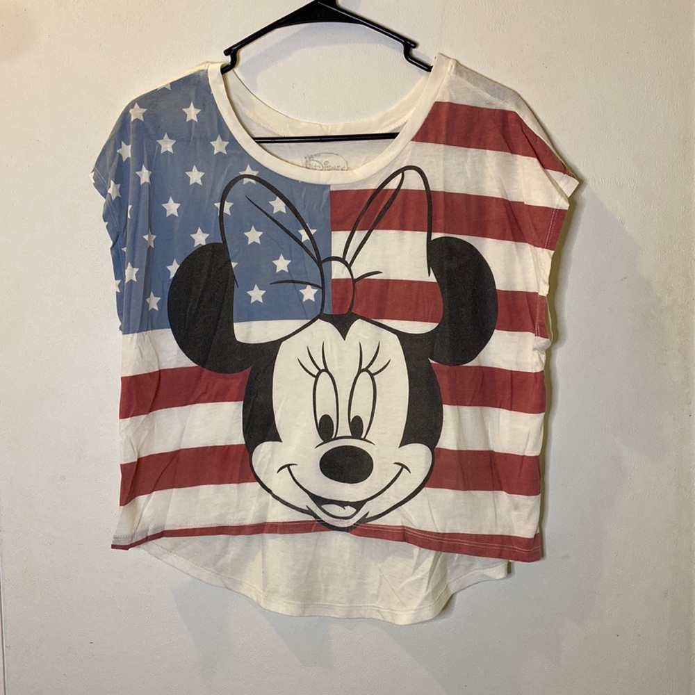 Minnie Mouse Americana Scoop Hem Tee